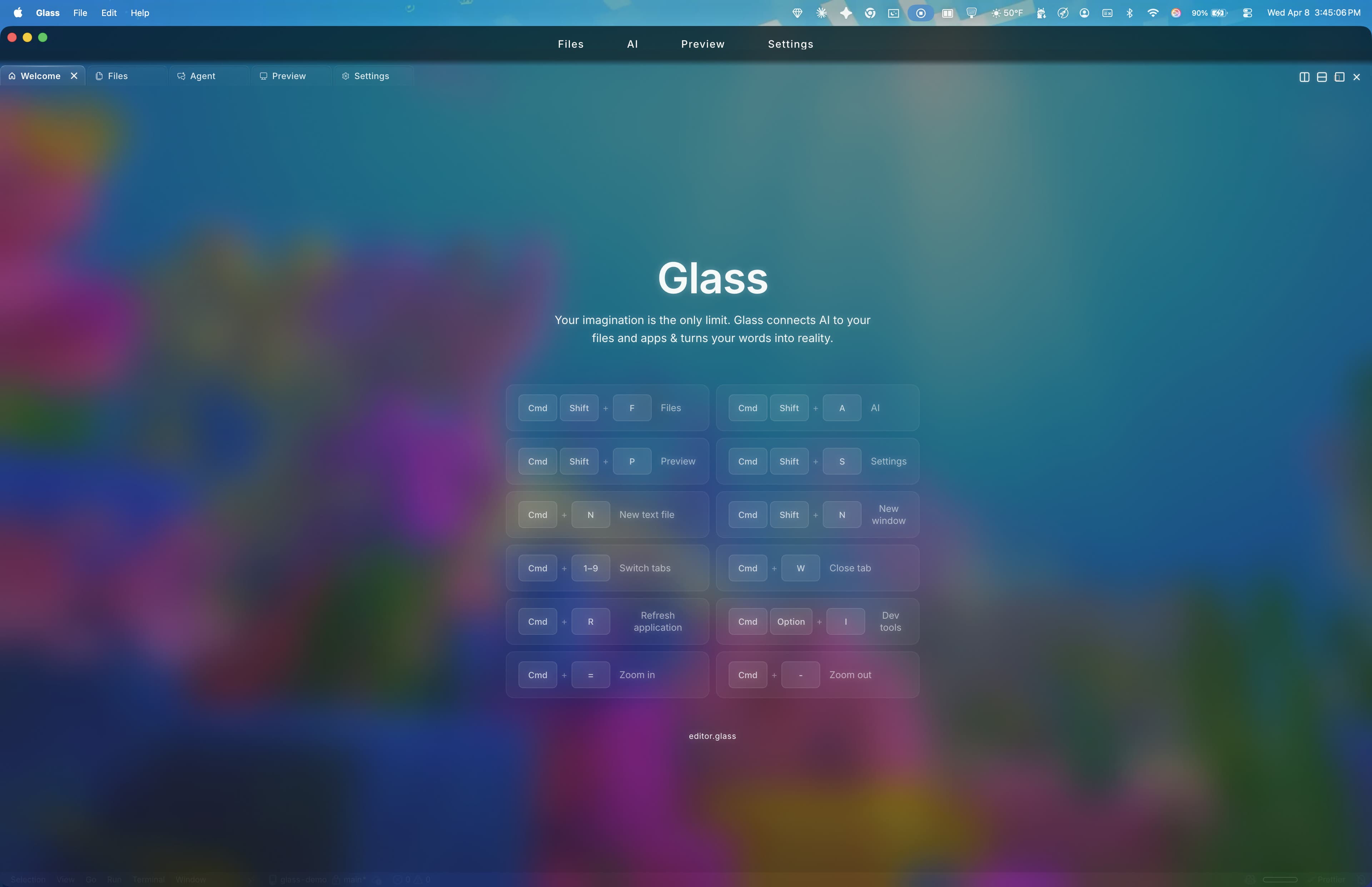 Glass workspace tour preview